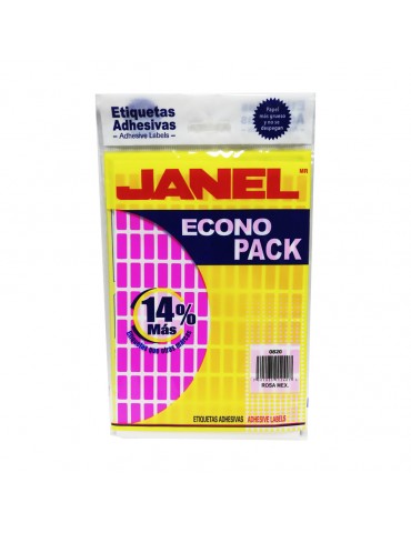 ETIQUETA JANEL 0820 ROSA MEXICANO ECONOPAK 4     X/30