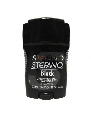DESOD.STEFANO STICK BLACK 60GRS       X/12