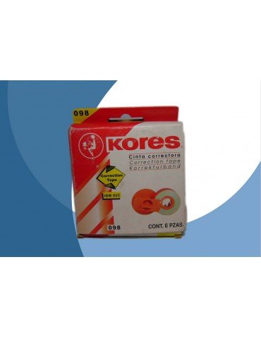 CINTA CORRECTORA KORES 098 C/6PZAS***
