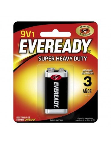 PILA EVEREADY 9V HEAVY DUTY C/1PZ     X/24
