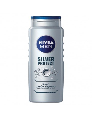 JABON LIQUIDO NIVEA MEN SILVER PROTECT 500ML     X/6