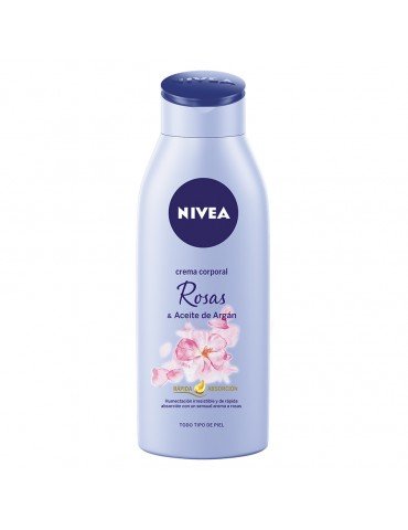 CREMA NIVEA MILK ROSAS Y ARGAN 200ML     X/12