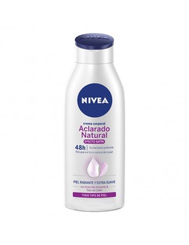 CREMA NIVEA MILK ACLARADO SATIN 220ML     X/12