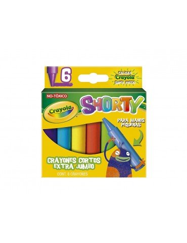 CRAYON CRAYOLA SHORTY C/6PZ     X/36