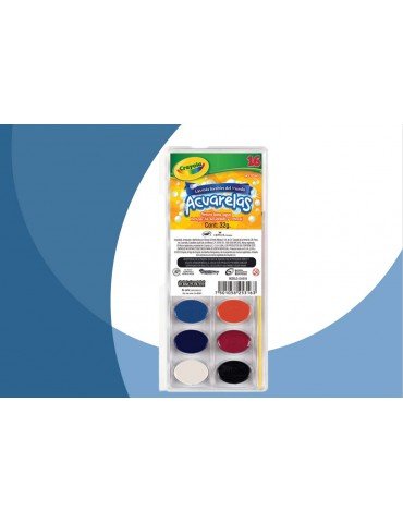 ACUARELA CRAYOLA C/16PZ      X/24