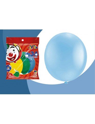 GLOBO FIESTA  36 AZUL CIELO C/3PZ      X/10