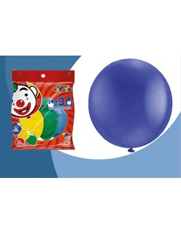 GLOBO FIESTA  36 AZUL ROYAL C/3PZ      X/10