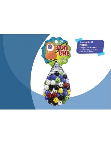 CANICA PONCHE SURTIDO 1 C/100PZ     X/30
