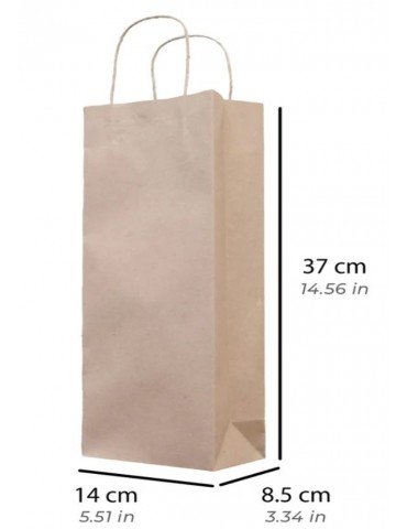 BOLSA CALTOM KRAFT ASA BOTELLERA PZ 8D30     X/360