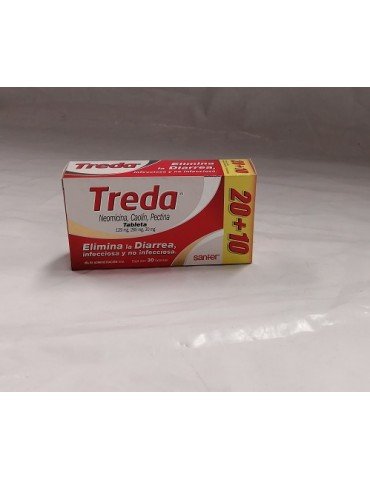 TREDA TABLETAS C/20 + 10    X/160 O X/156