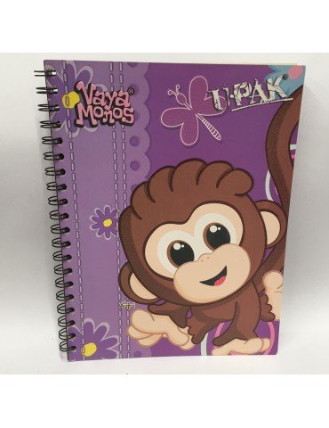 CUADERNO DIPAK PROF. GLADIADOR VAYA MONOS 5MM     X/24