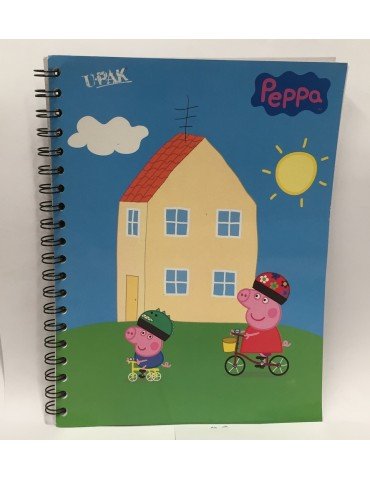 CUADERNO DIPAK PROF. COMBATE PEPPA PIG 5MM     X/24***