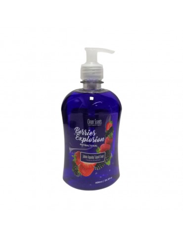 JABON LIQUIDO CLEAN SCENTS BERRIES EXPLOSION 600ML      X/12