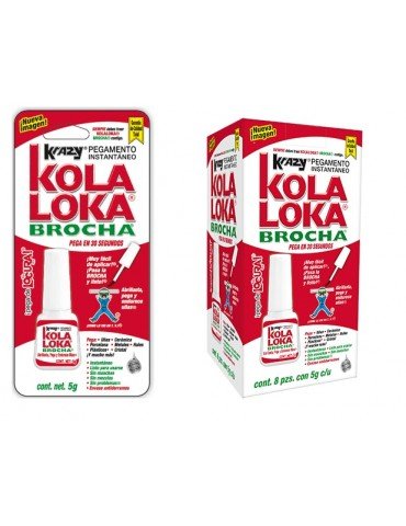 PEGAMENTO KOLA LOKA C/BROCHA 5GRS   X/160
