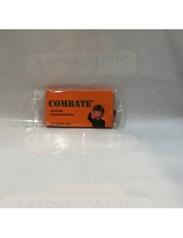 PLASTILINA COMBATE NARANJA BARRA     X/100