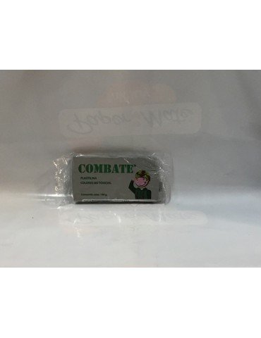 PLASTILINA COMBATE GRIS CLARO BARRA     X/100