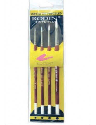 PINCELES RODIN SINTETICO 9700 C/4PZ