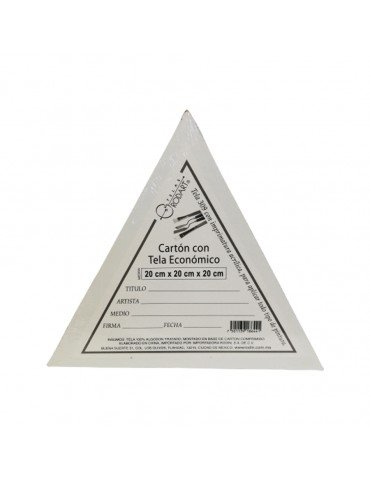CARTON CON TELA RODIN TRIANGULAR 20CM