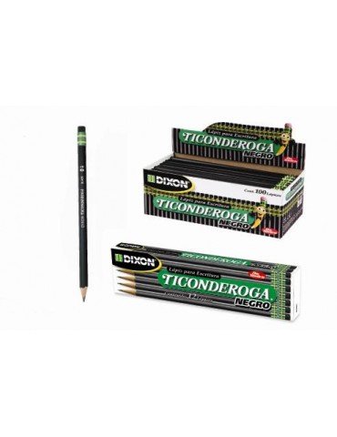 LAPIZ TICONDEROGA NEGRO C/12PZ 37846    X/120