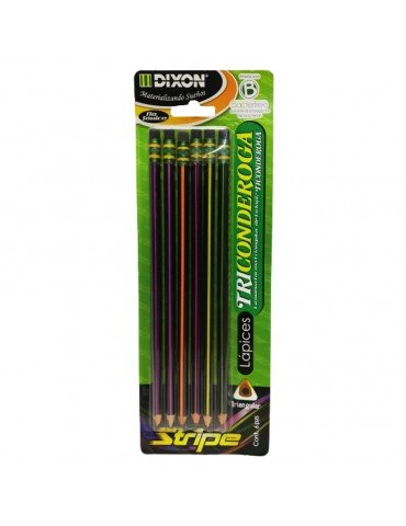 LAPIZ DIXON TICONDEROGA STRIPE C/6PZ 55260     X/12