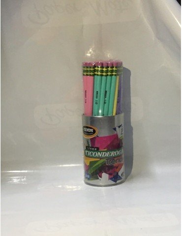 LAPIZ TICONDEROGA PASTEL TRENDY BOTE C/50Pz 55745    X/12