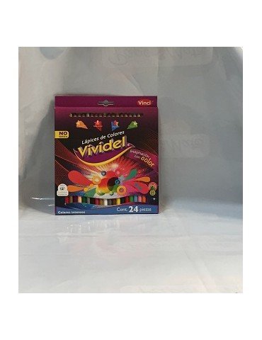 COLORES VIVIDEL 24 LARGOS PUNTA 4MM 48610     X/48