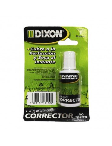 CORRECTOR LIQUIDO DIXON 20ML C/1PZ 28511    X/200
