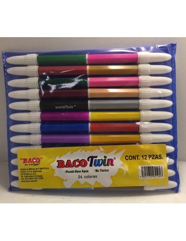PLUMONES BACOTWIN C/12PZ