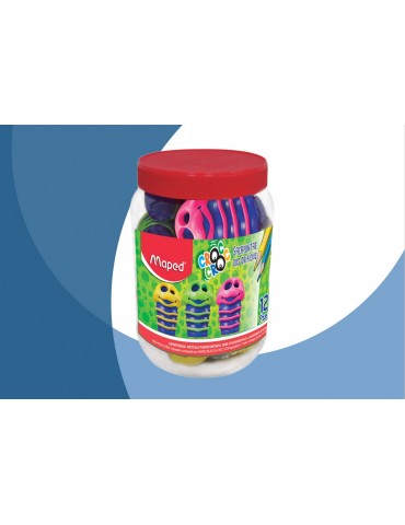 SACAPUNTAS MAPED CROC CROC GUSANO BOTE C/12PZ 017082