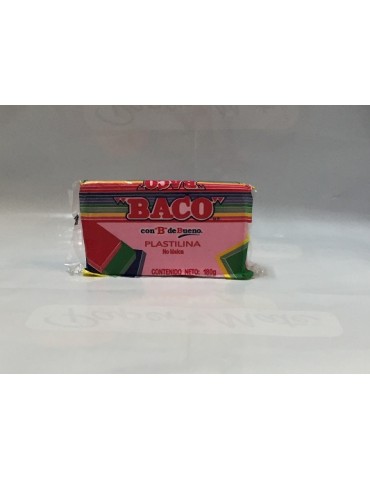 PLASTILINA BACO BARRA ROSA PASTEL 53      X/100