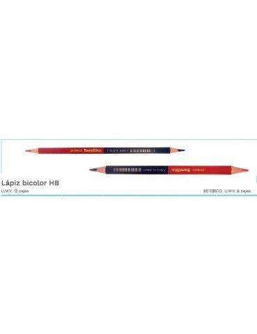 LAPIZ BARRILITO BICOLOR C/10PZ 3209BICO