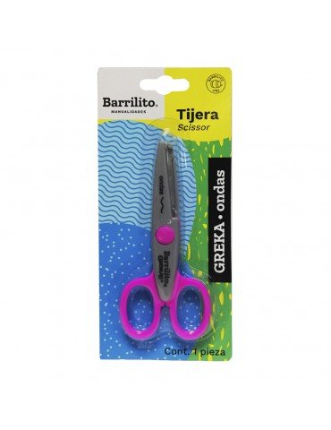 TIJERA GREKA BARRILITO ONDAS BL/1PZ GREKA3