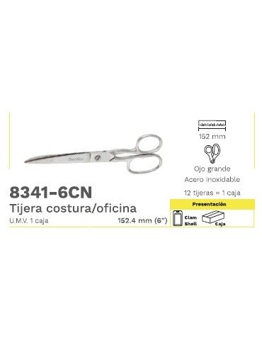 TIJERA BARRILITO COSTURA 8341-6CN