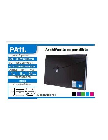 ARCHIFUELLE PLASTICO BARRILITO C/1PZ PA11     X/6