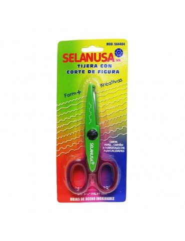 TIJERA DE FIGURA SEDERIA D-ZIPPER ZIG-ZAG BLC/1PZ