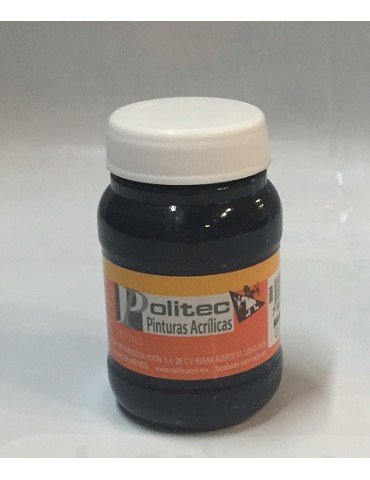 PINTURA POLITEC ACRILICA NEGRO INTENSO 302 100ML  X/36