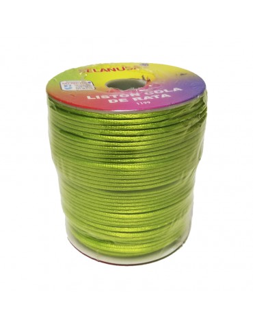 LISTON COLA DE RATA SEDERIA VERDE LIMON 231 5