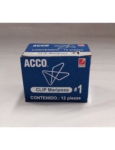 CLIP ACCO MARIPOSA 1 C/12PZ  P1710   X/120