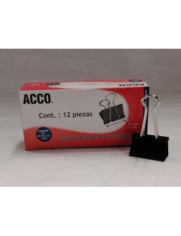 SUJETA DOCUMENTOS ACCO 32MM C/12PZ P2463   X/48
