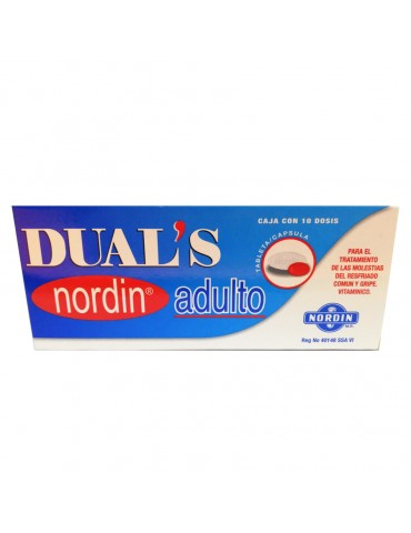 DUAL´S NORDIN ADULTO C/10TABLETAS      X/200