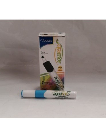 MARCADOR AQUARELO GRIP TURQUEZA C/6PZ        X/24