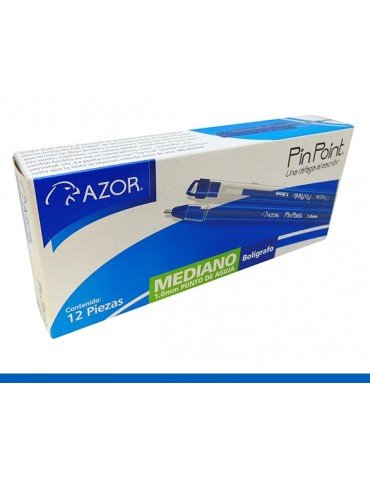 BOL. AZOR MEDIANO 1.0MM AZUL C/12 6830        X/30
