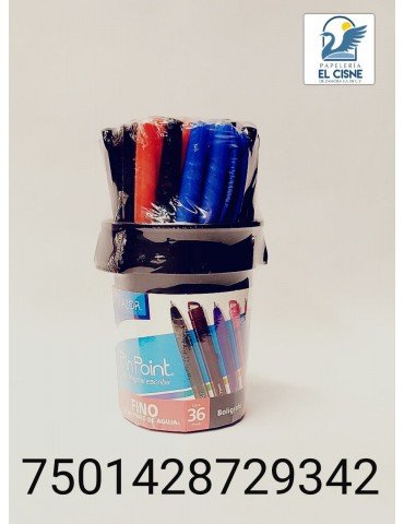BOL. AZOR FINO 0.7MM SURTIDO BOTE C/36PZ 6810BCS     X/6