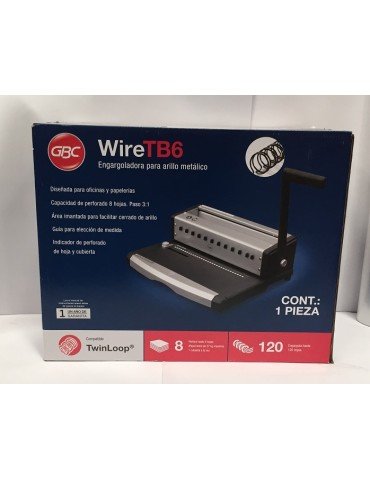 ENGARGOLADORA ACCO GBC WIRETB6 MX0030 C/1PZ      X/2