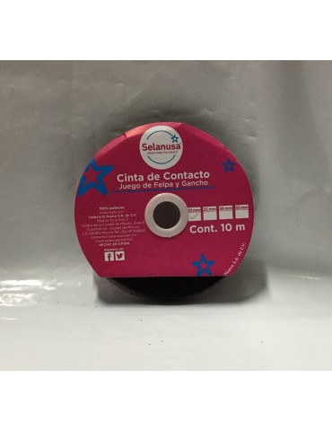 CIERRE CONTACTEL SELANUSA 20MM NEGRO 10MTS    X/60