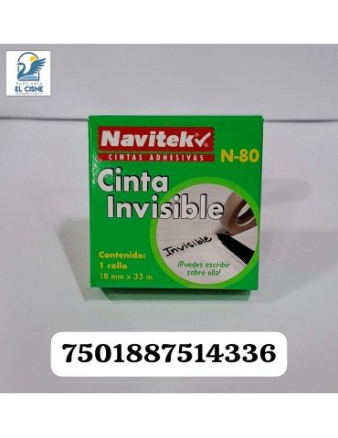 CINTA NAVITEK INVISIBLE 18X33 N-80     X/156