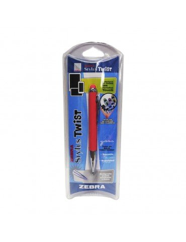 BOL. ZEBRA STYLUS TWIST ROJO 1/PZ 7932-14 ***