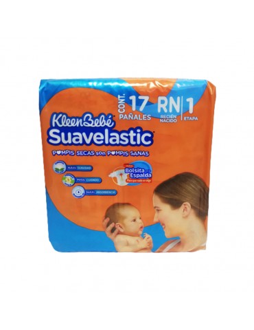PAÑALES SUAVELASTIC RECIEN NACIDO C/17PZ     X/8