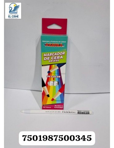 MARCADOR DE CERA PASCUA GRUESO BLANCO C/10PZ PA-MACEG-BA   X/72