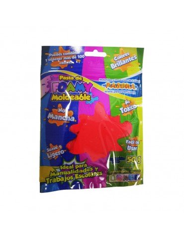 FOAMI MOLDEABLE PASCUA 50GR ROJO      X/24
